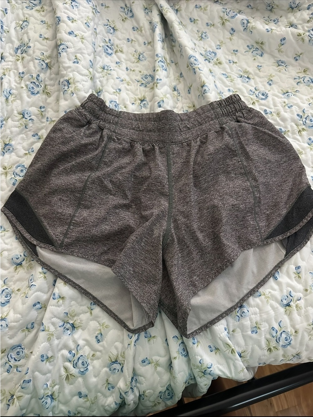 lululemon athletica Women's Heathered Gray Athletic Shorts